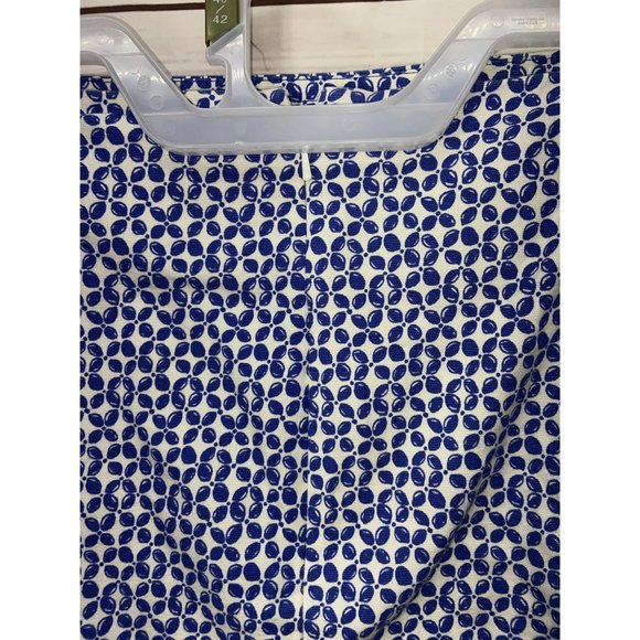 Talbots Woman Blue White Pattern Lined Zippered Size 20W Skirt‎ - Picture 4 of 5